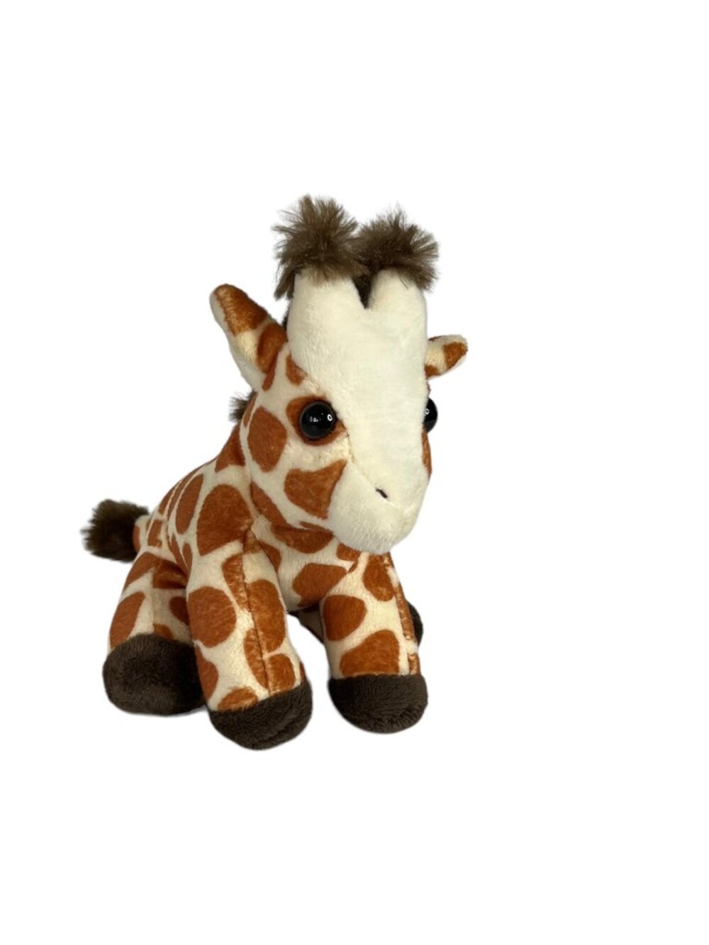 Miniature Giraffe Stuffed Animal Plush Monkey Island 5" Brown Tan